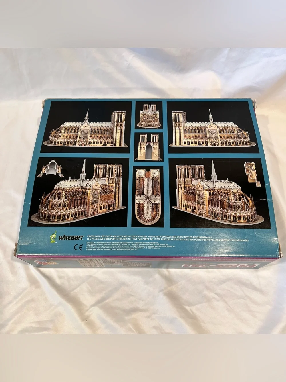 Wrebbit PUZZ-3D Notre Dame Cathedral 952 Piece Complete Puzzle